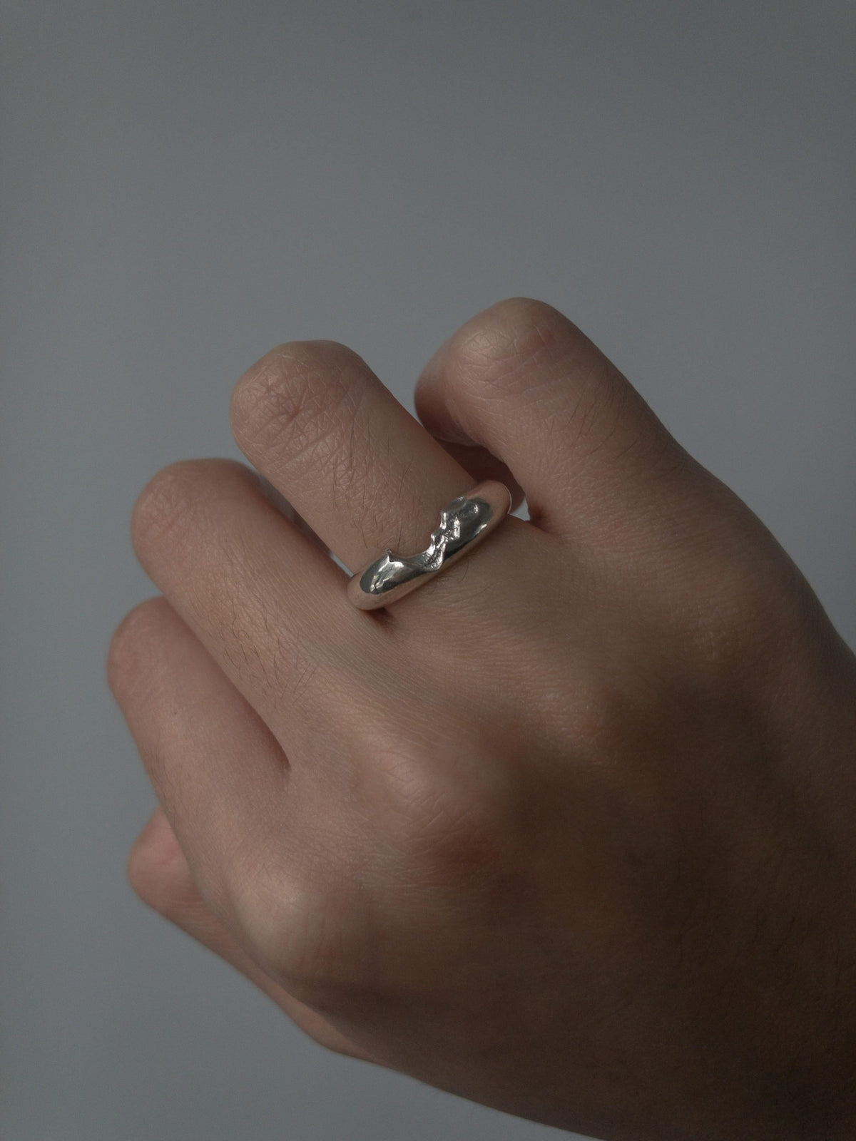 Mars Half Dome Ring image 2