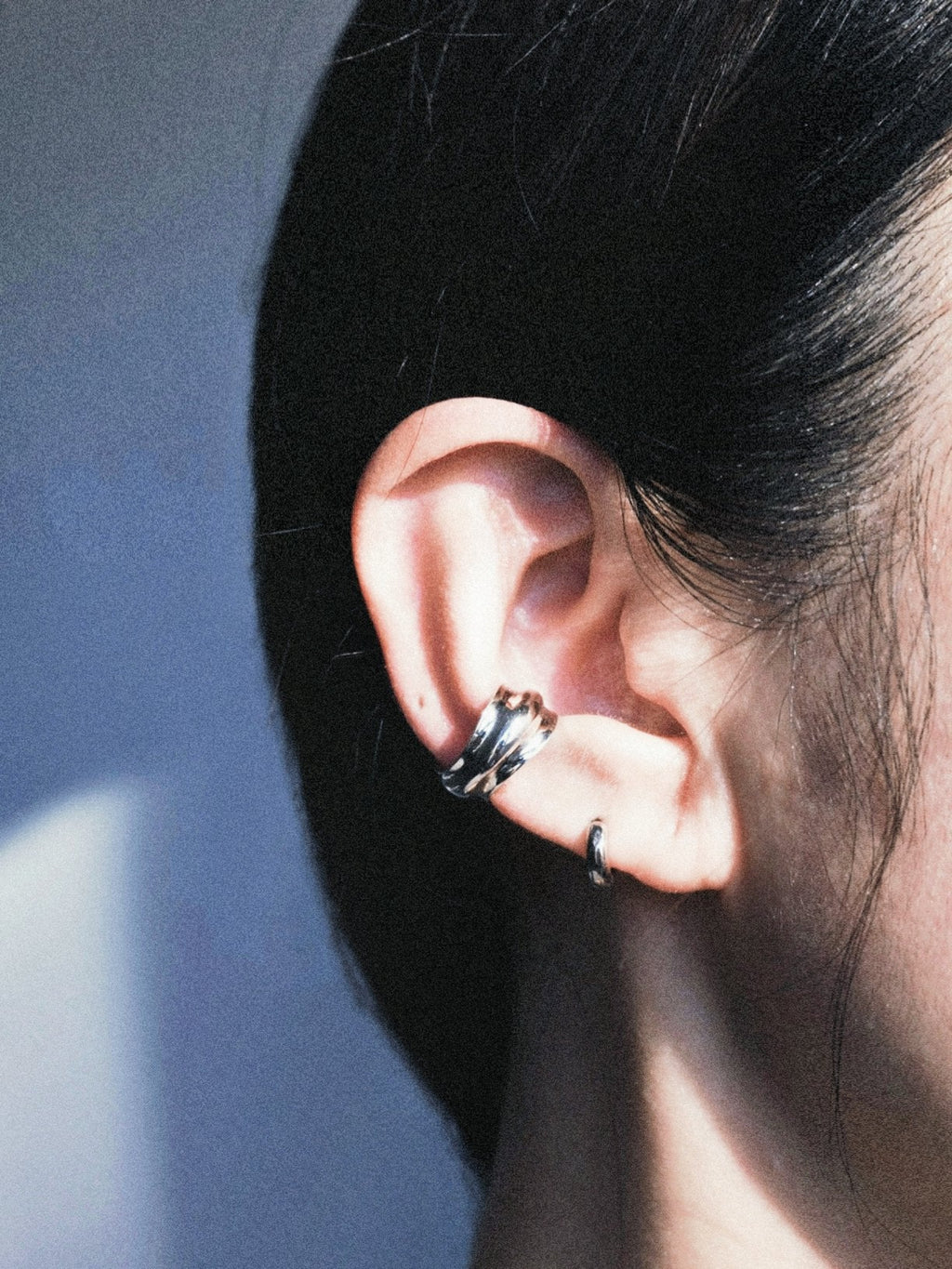 Echo Receiver (Ear Cuff) / 925 Sterling Silver image 0