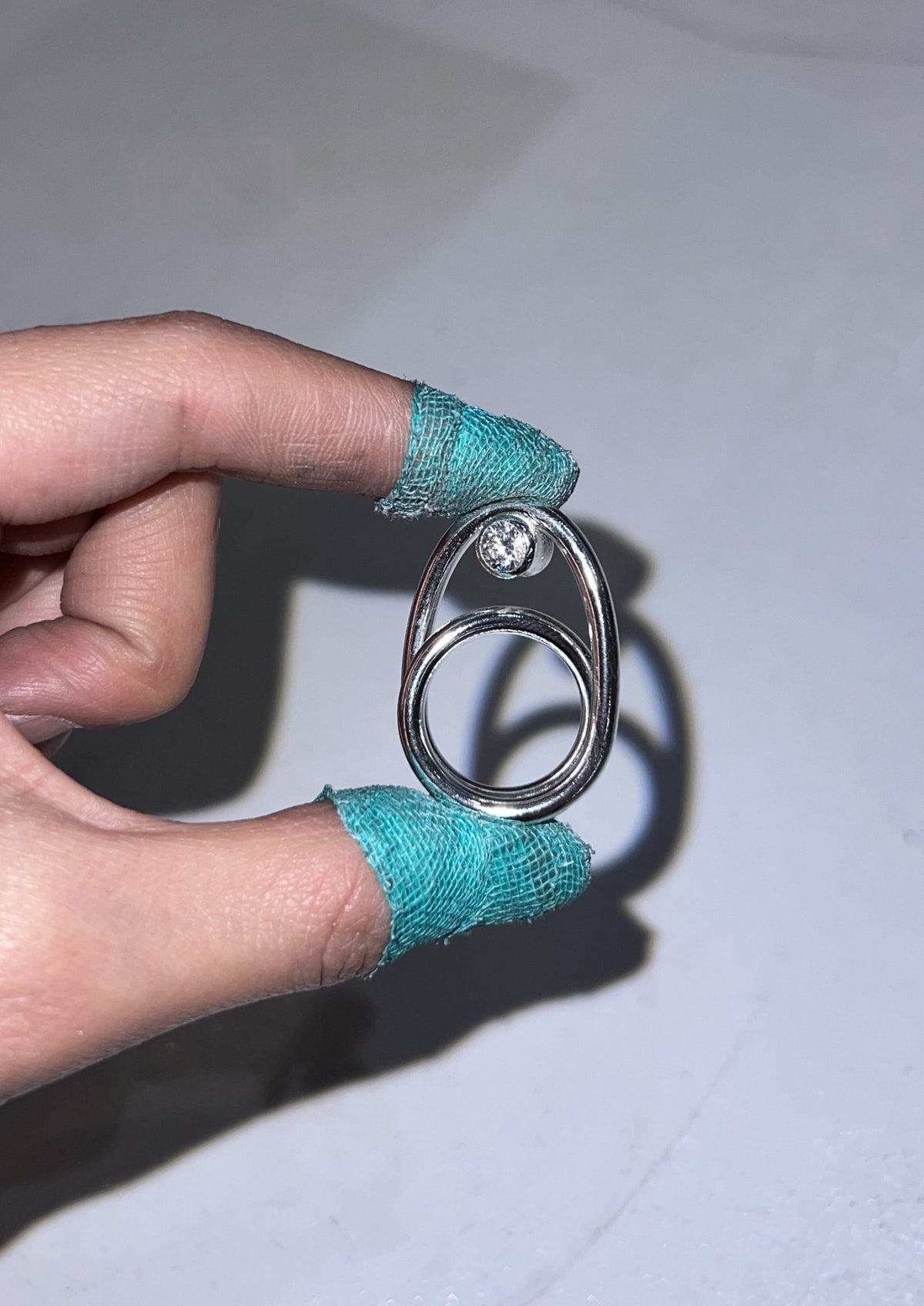 Flip Ring / Double-Sided Birthstone Silver Ring image 2