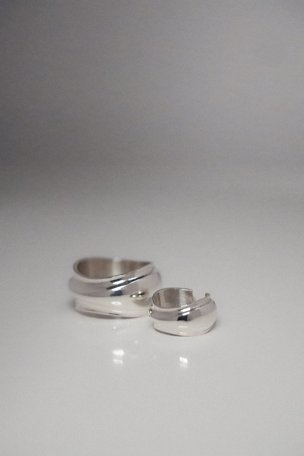Echo Receiver (Ear Cuff) / 925 Sterling Silver image 1