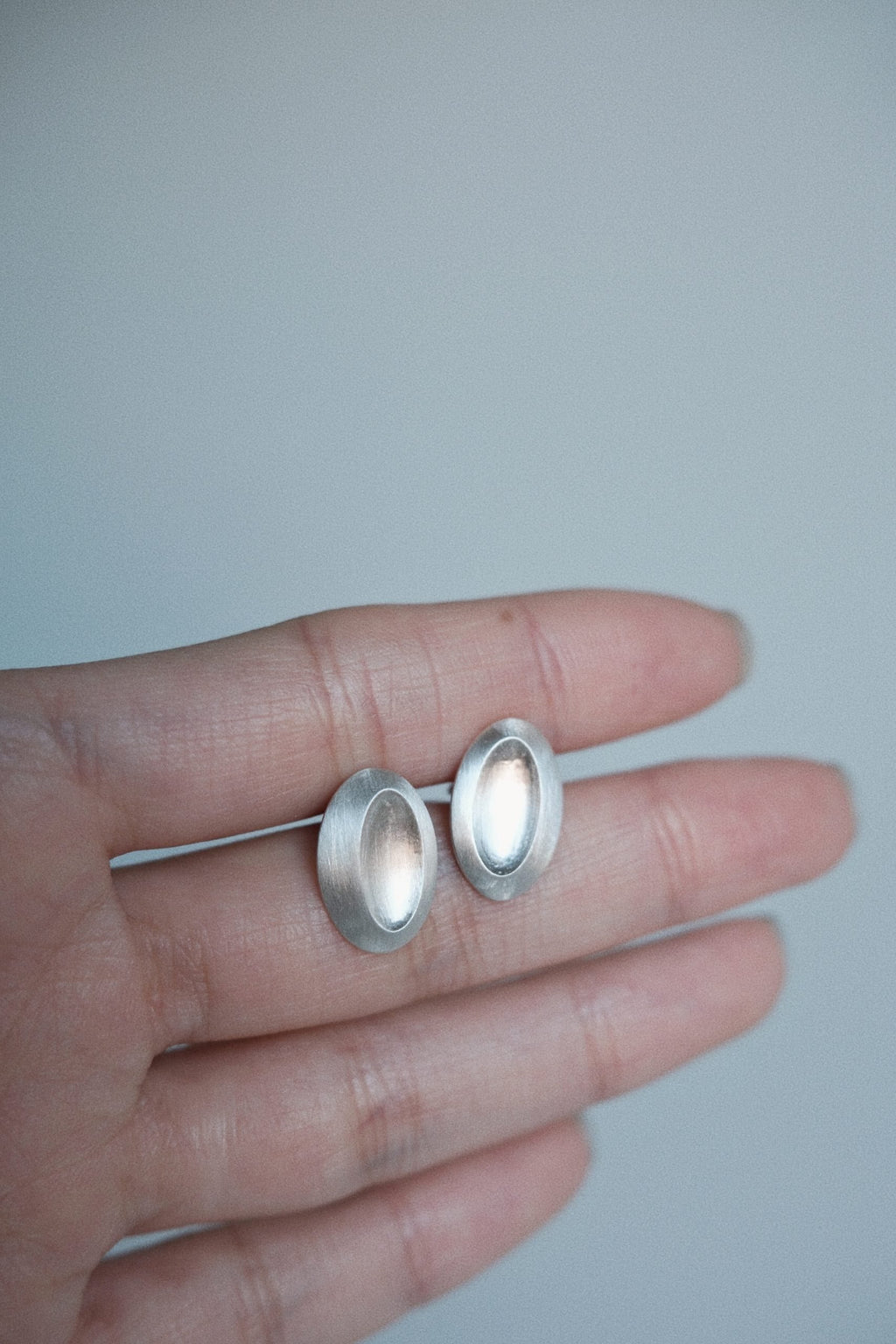 Parallel Loop Earring / 925 Sterling Silver image 1