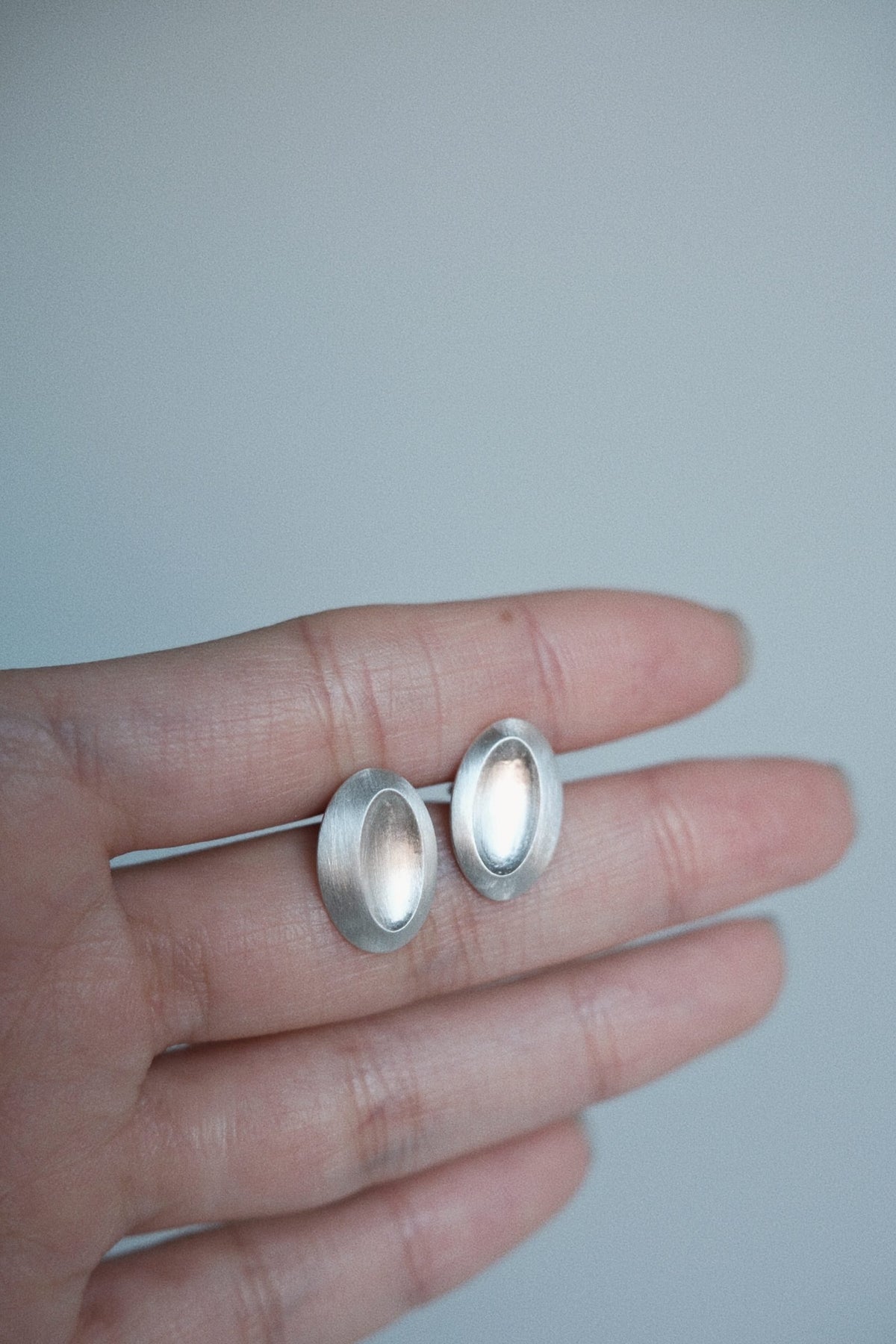 Parallel Loop Earring / 925 Sterling Silver image 1