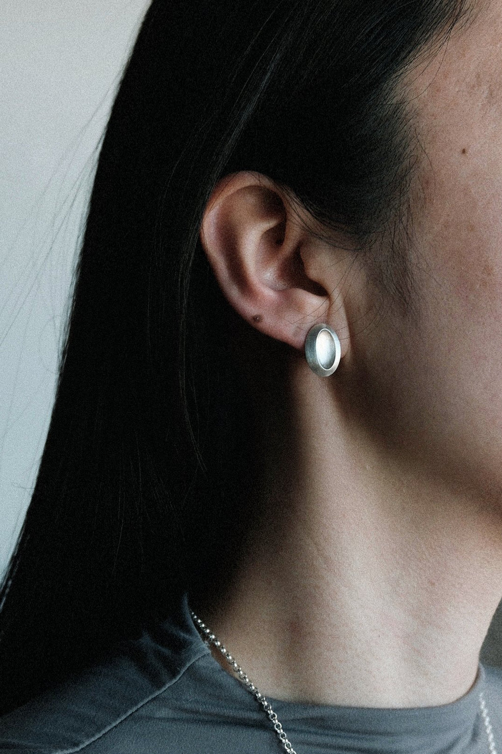 Parallel Loop Earring / 925 Sterling Silver image 2