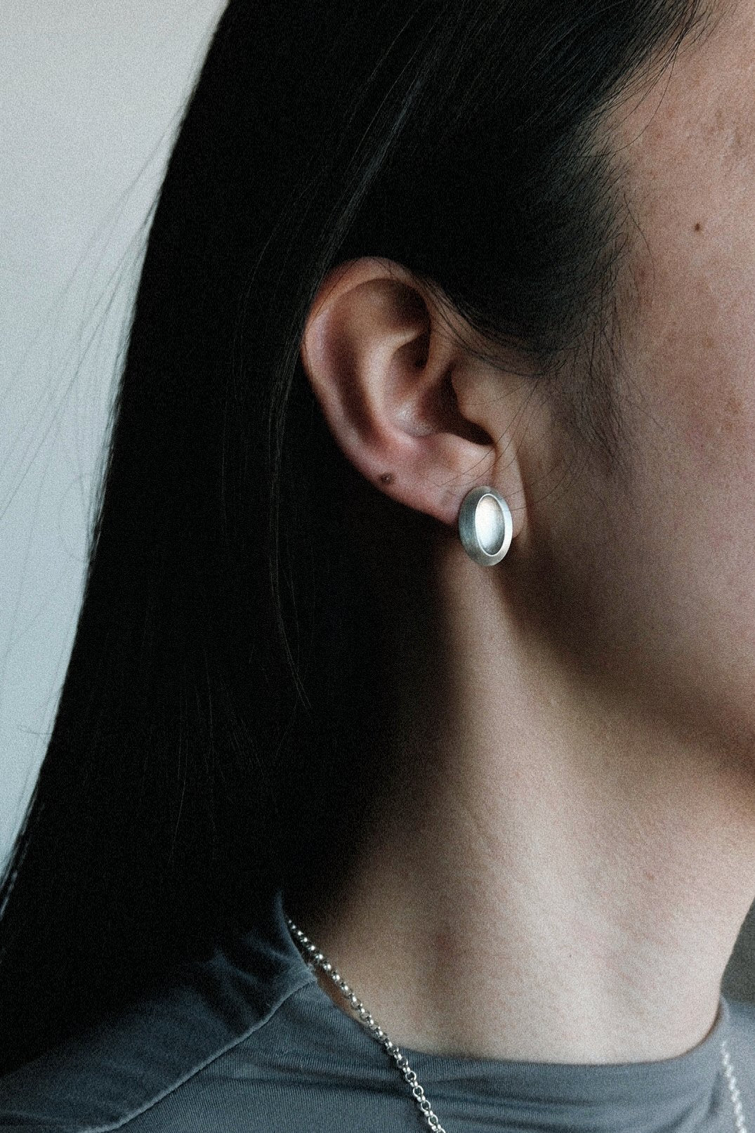 Parallel Loop Earring / 925 Sterling Silver image 2
